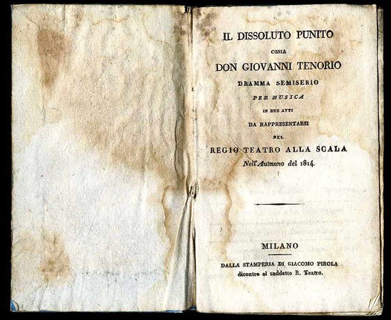 Il dissoluto punito ossia Don Giovanni Tenorio