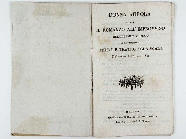 Donna Aurora o sia Il romanzo all' improvviso