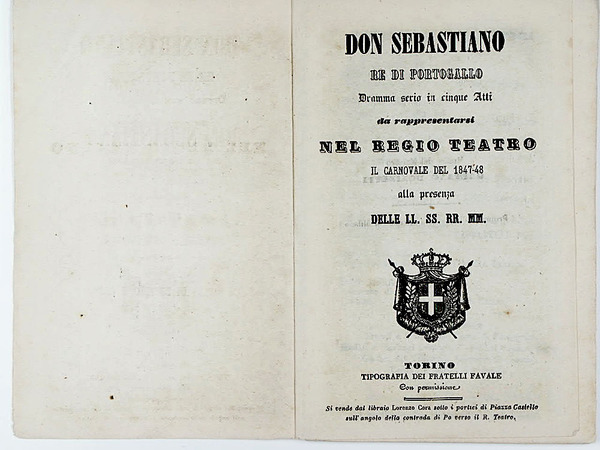 Don Sebastiano re di Portogallo