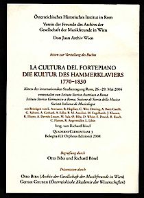 Buchpräsentation Die Kultur des Hammerklaviers S.2