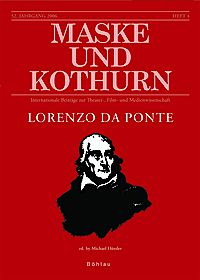 Maske und Kothurn - Lorenzo Da Ponte (Wien, 2007)