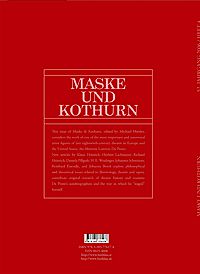 Maske und Kothurn - Lorenzo Da Ponte (Wien, 2007) backcover