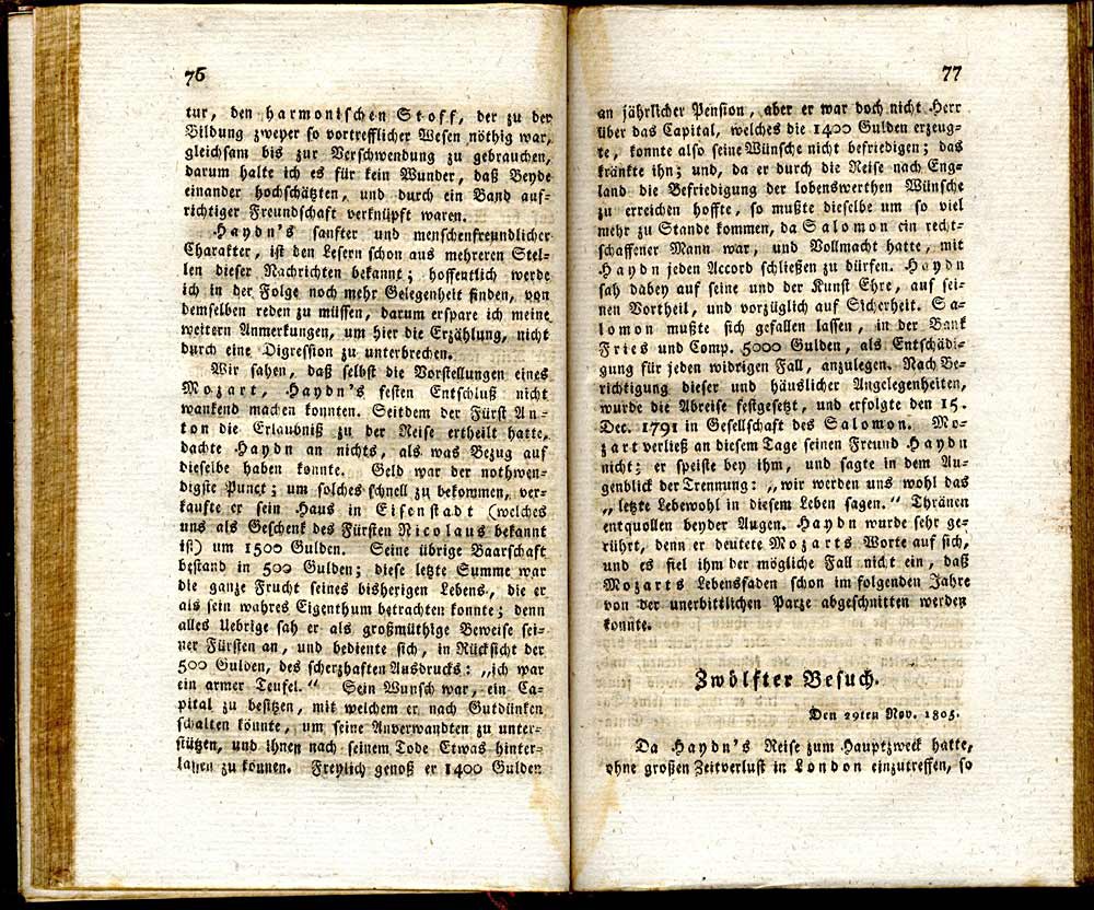 Biographische Nachrichten von Joseph Haydn