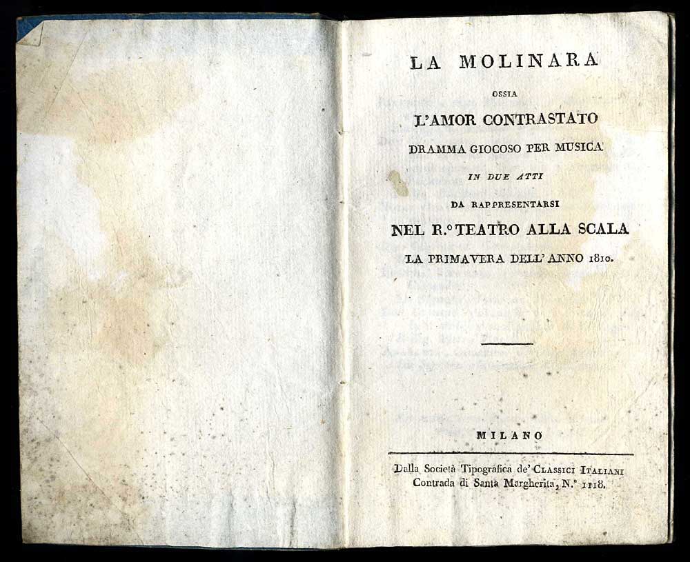 La molinara ossia L' amor contrastato
