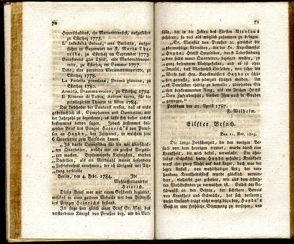 Biographische Nachrichten von Joseph Haydn