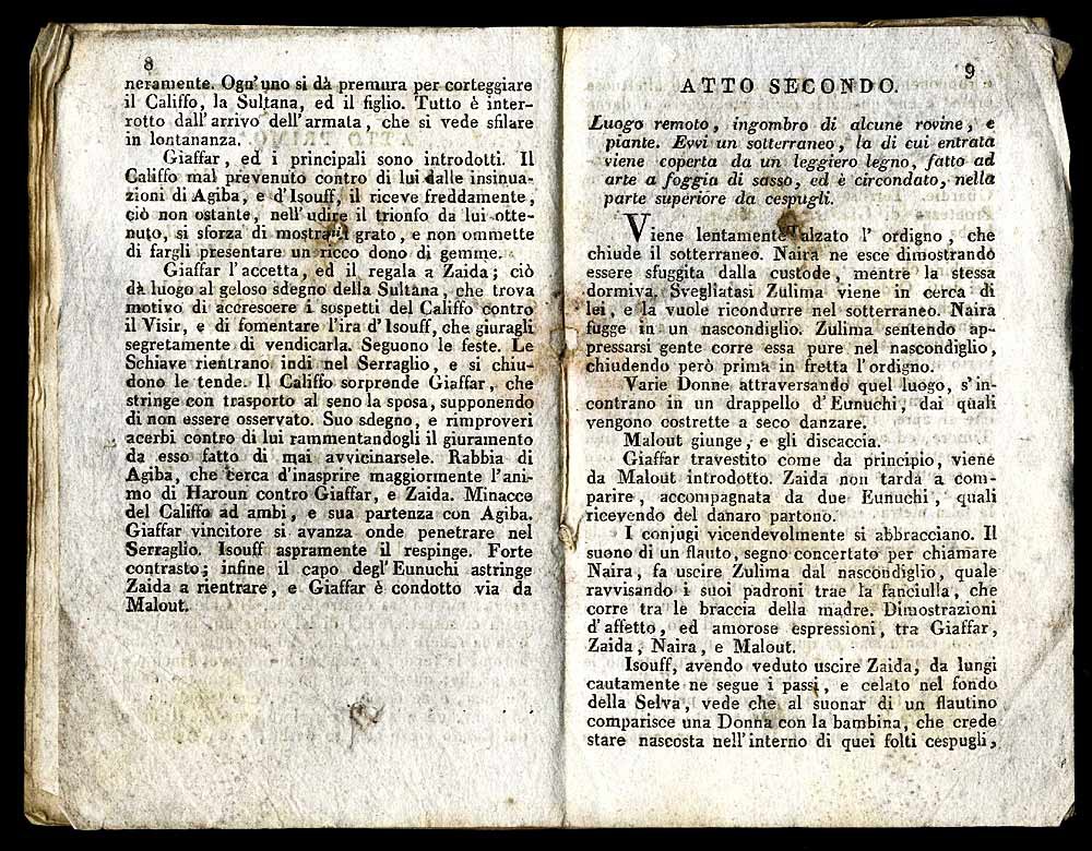 Il califfo di Bagdad ossia Le rovine di Babilonia