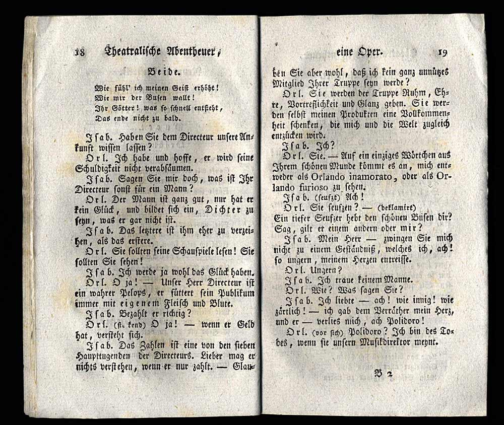 Theatralische Abentheuer